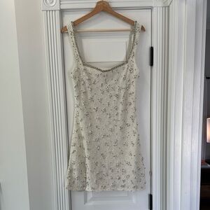 CLIO PEPPIATT 
Embellished Stretch-Tulle Mini Dress - Ivory Bridal